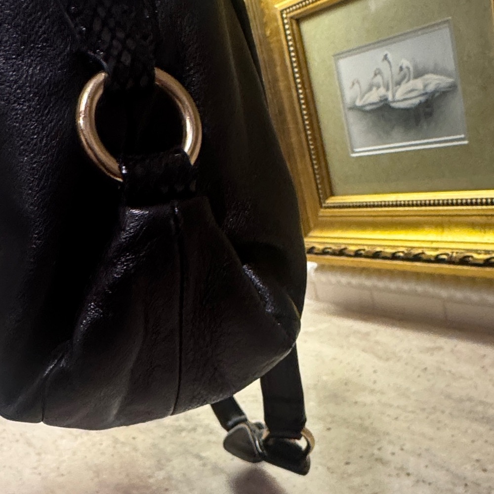 Coach Black Leather Shoulder Bag - Picture 5 of 16